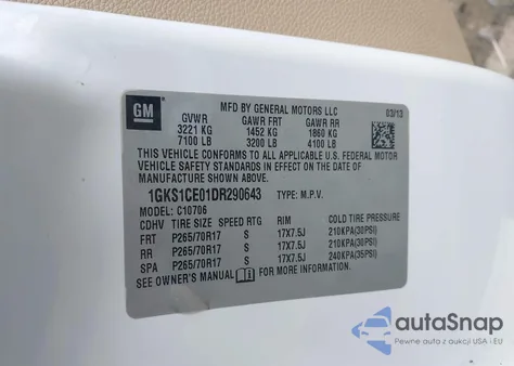 2013 GMC Yukon Slt из США, поврежденный, VIN 1GKS1CE01DR290643